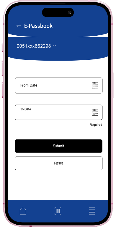 Just click on ePassbook menu after logging into CSB Mobile+ App Just click on ePassbook menu after logging into CSB Mobile+ App